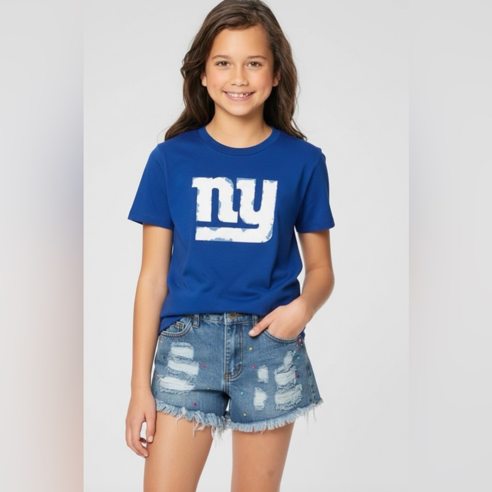 NFL blue/white unisex kids giants t shirt